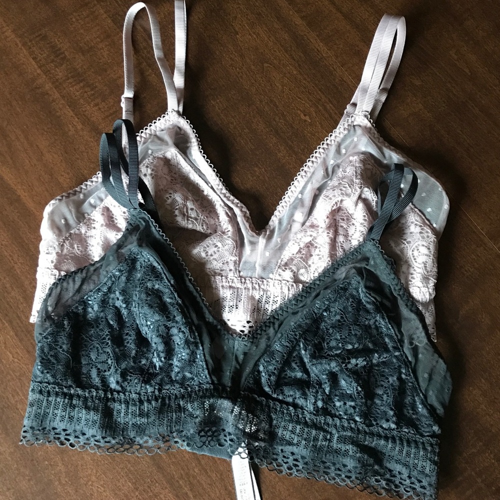 Victorias Secret Dot Mesh Bra Bundle!